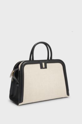 Ariell tote bag with removable pouch, Natural