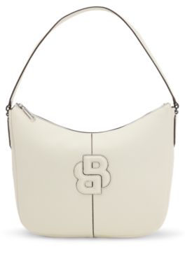 Hobo bag with Double B monogram, Natural