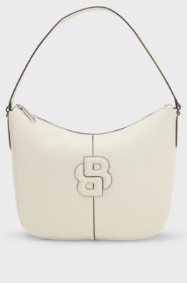 Hobo bag with Double B monogram, Natural