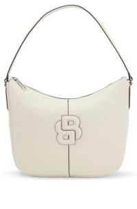 Hobo bag with Double B monogram, Natural