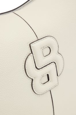 Hobo bag with Double B monogram, Natural