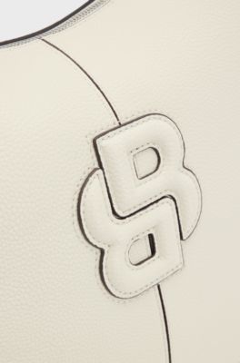 Hobo bag with Double B monogram, Natural