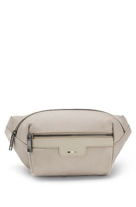 Belt bag with logo and signature stripe