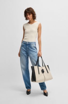 BOSS - キャンバス トートバッグ パデッドDouble Bモノグラム