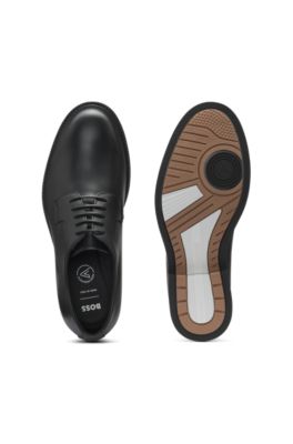 Dressletic Derby shoes in soft leather, Black