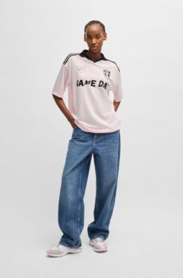 메쉬 및 스웨이드 러닝 스타일 스니커즈, 라이트 그레이