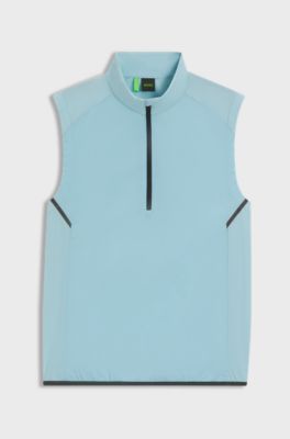 Active water-repellent vest with quick-dry performance, Light Blue