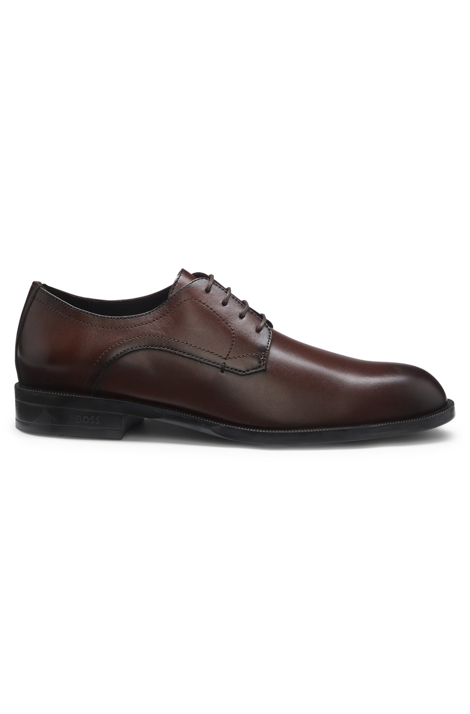 Boss Leather Derby shoes with stitching details snörskor herr – bild 3