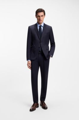 Scarpe Derby in pelle con particolari impunture, Marrone scuro