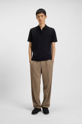 Football-inspired trainers with faux suede, Black