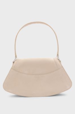 Ariell shoulder bag in suede, Light Beige