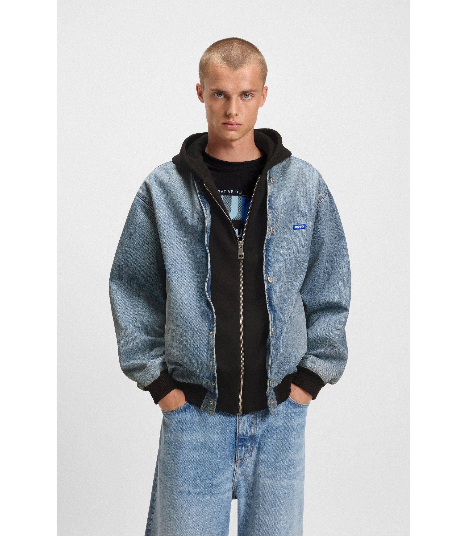 Empathy ボンバージャケット デニムブルー hbeu50541735_446_350?wid=1980&