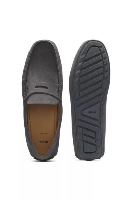 Mocassins en cuir suédé avec finition Penny