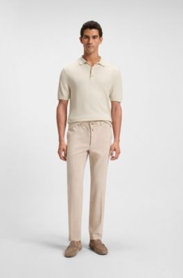 Mokassins aus Veloursleder mit Pennyloafer-Detail, Beige