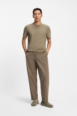 Suede moccasins with penny trim, Light Green