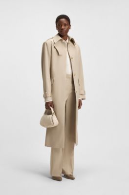 Ariell shoulder bag in nubuck leather, Light Beige