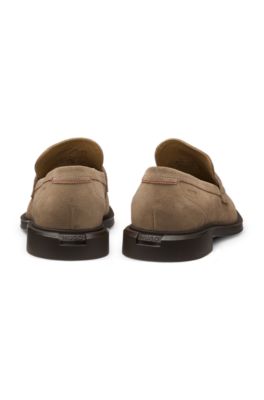 Hugo Boss Schoenen Instappers HUGO Suède Loafers Met