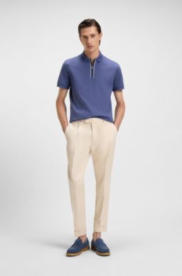 Su&egrave;de mocassins met buitenzool van cr&ecirc;pe, Donkerblauw