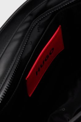 Twill tote bag with logo straps, Black