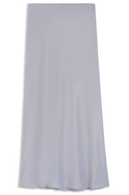 Regular-fit maxi skirt in satin 1