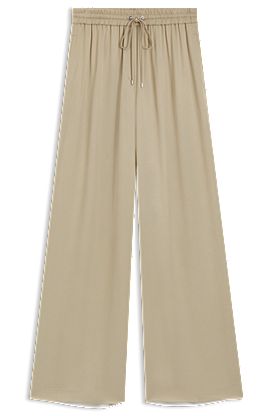 Extra lange Relaxed-Fit Hose aus Satin