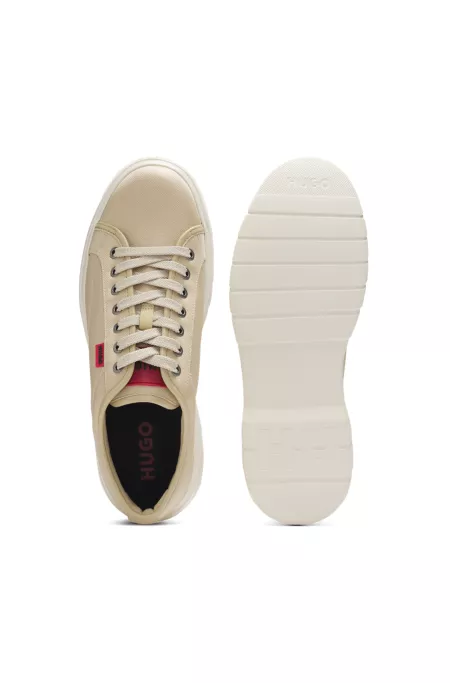 Textured-upper Derby shoes with EVA outsole
