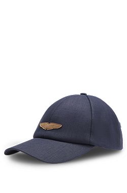 BOSS x ASTON MARTIN cap in linen with logo patch