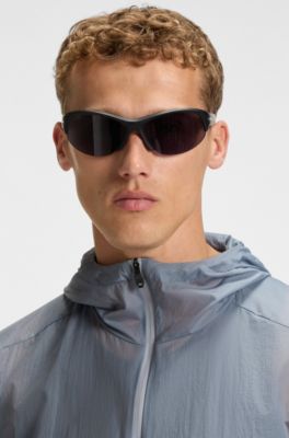 Packable water-repellent jacket in lightweight ripstop fabric, Grey