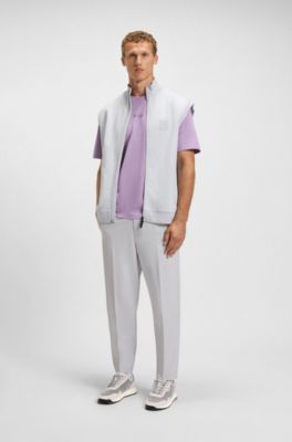 Trainers with faux suede and padded mesh, Light Grey