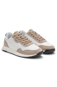 TTNM EVO trainers with faux suede and padded mesh, Beige