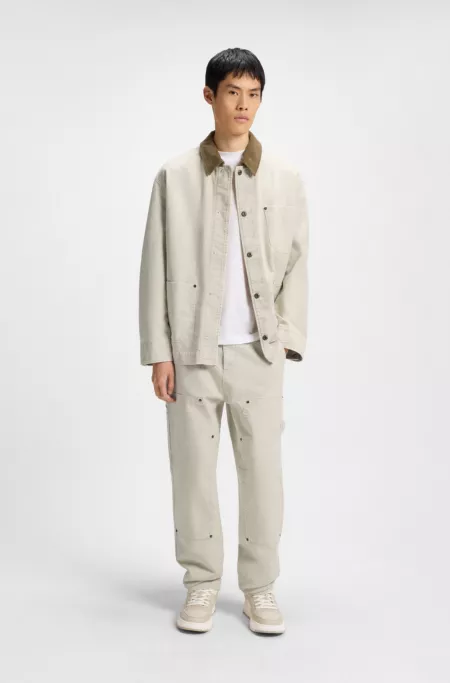 Pantalon Tapered en toile de coton