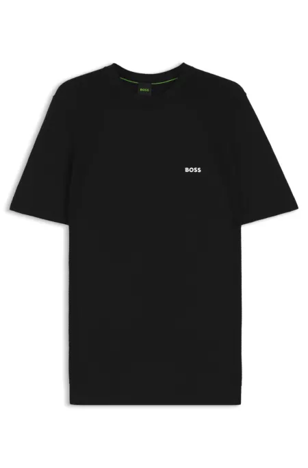 Thermoregulating knit T-shirt in a cotton blend