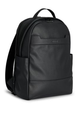 HUGO - Backpack with grained texture - Black