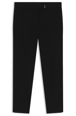 Slim-fit trousers in stretch Punto Milano fabric