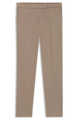 Slim-fit trousers in stretch Punto Milano fabric 1