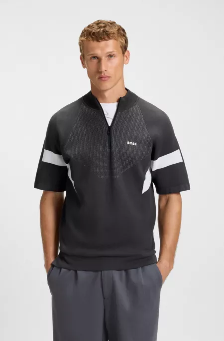 Pull en coton à la structure jacquard