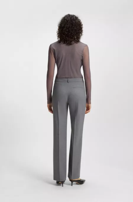 Pantalon Relaxed en laine vierge chinée