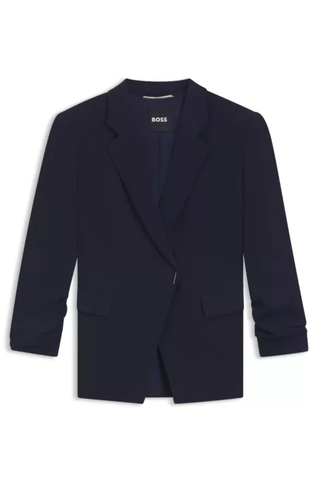 Blazer slim fit con cierre de botón automático