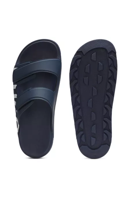 Sandales à logo avec deux brides auto-adhésives