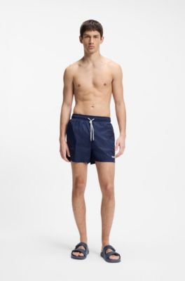 Logo sandals with double touch-closure straps, Dark Blue