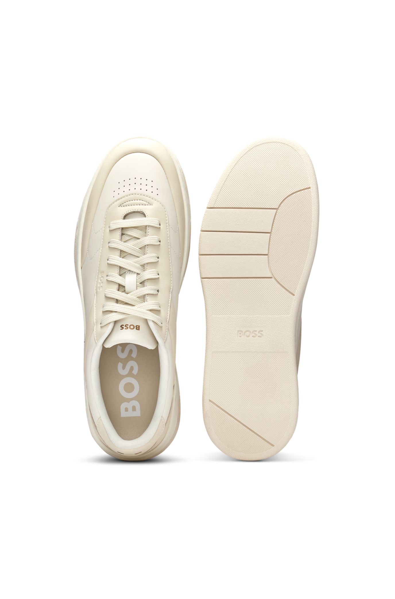 BOSS ボス★バスケットボールスタイルスニーカー ツートンレザー BOSS - バスケットボールスタイル スニーカー ツートンレザー