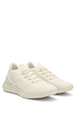 TTNM EVO trainers with knitted uppers and ribbed sole, White
