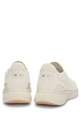 TTNM EVO trainers with knitted uppers and ribbed sole, White