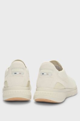 TTNM EVO trainers with knitted uppers and ribbed sole, White