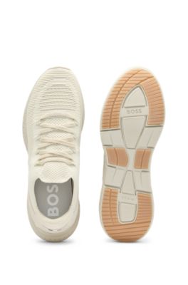 TTNM EVO trainers with knitted uppers and ribbed sole, White