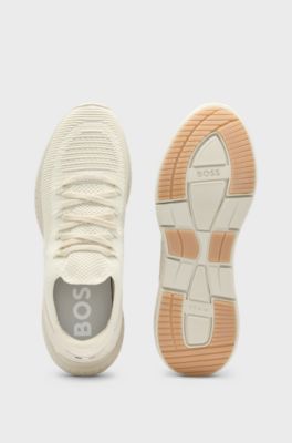 TTNM EVO trainers with knitted uppers and ribbed sole, White