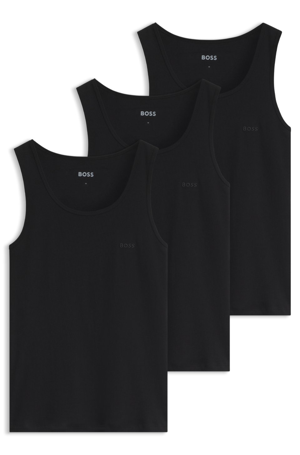 Three-pack cotton vests