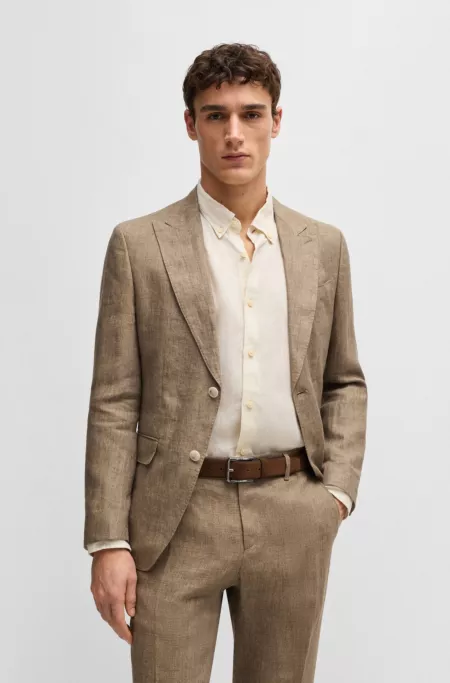 Suede belt with silver-tone buckle