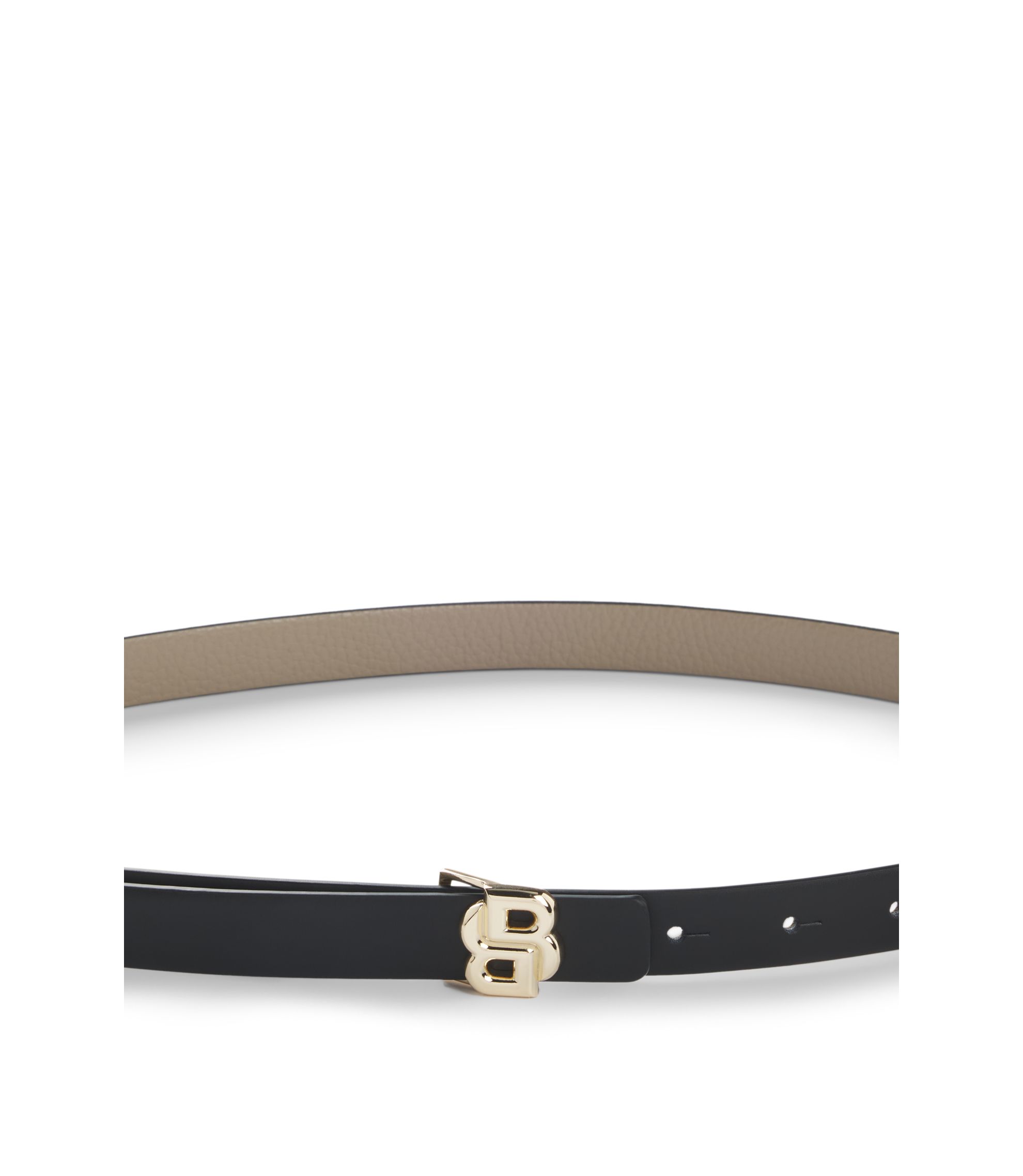 Hugo Boss Reversible Burgundy Leather Belt with Lime Green Inner BOSS - Vegetable-tanned leather belt with gunmetal hardware  main image 3
