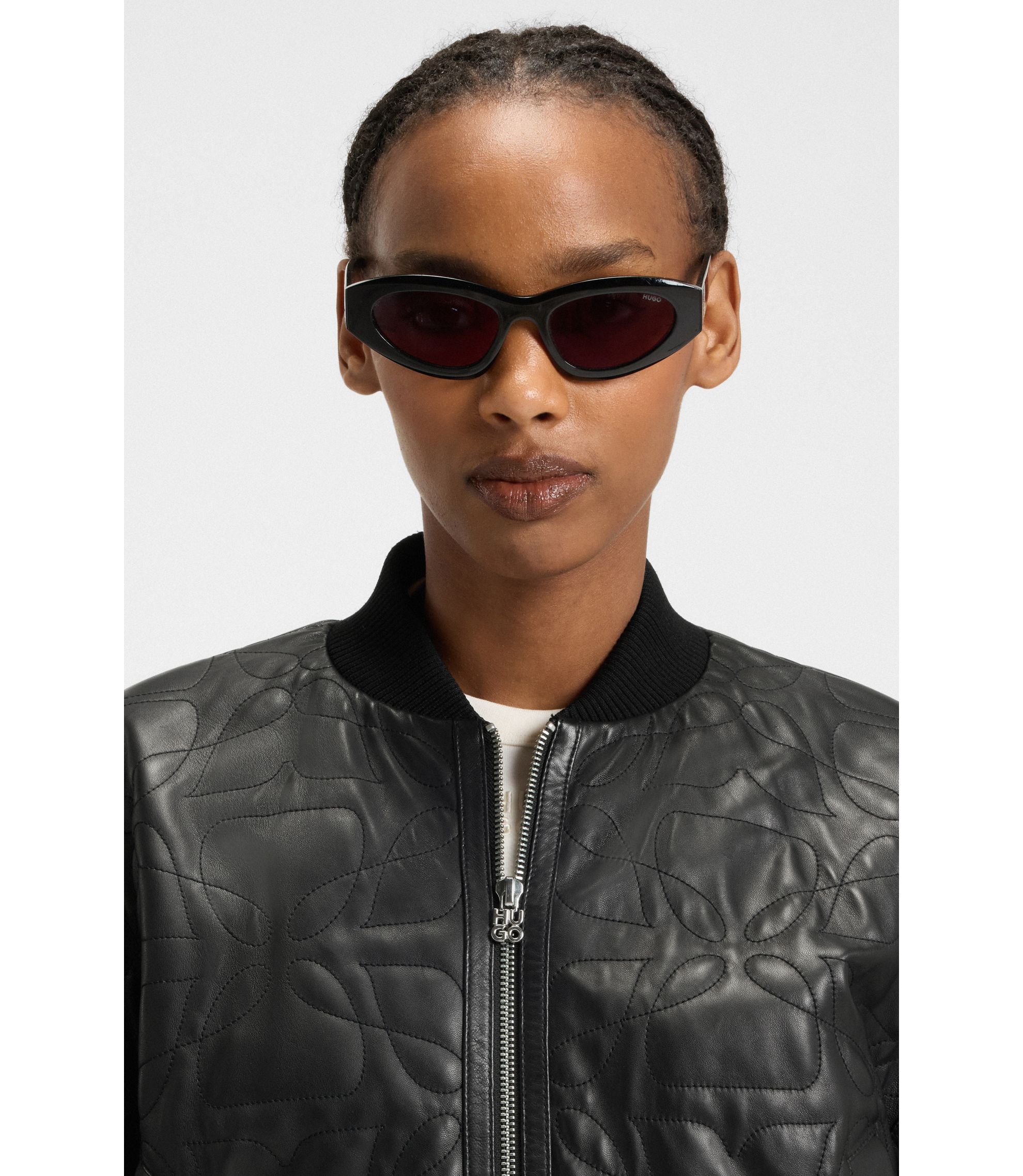 BOSS キルティングジャケット ブラック/オレンジ BOSS キルティングジャケット ブラック/オレンジ BOSS